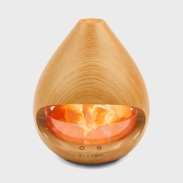 KIYOSHI Ultrasonic Salt Lamp Diffuser - Light Oak [160ml | 6+hrs]